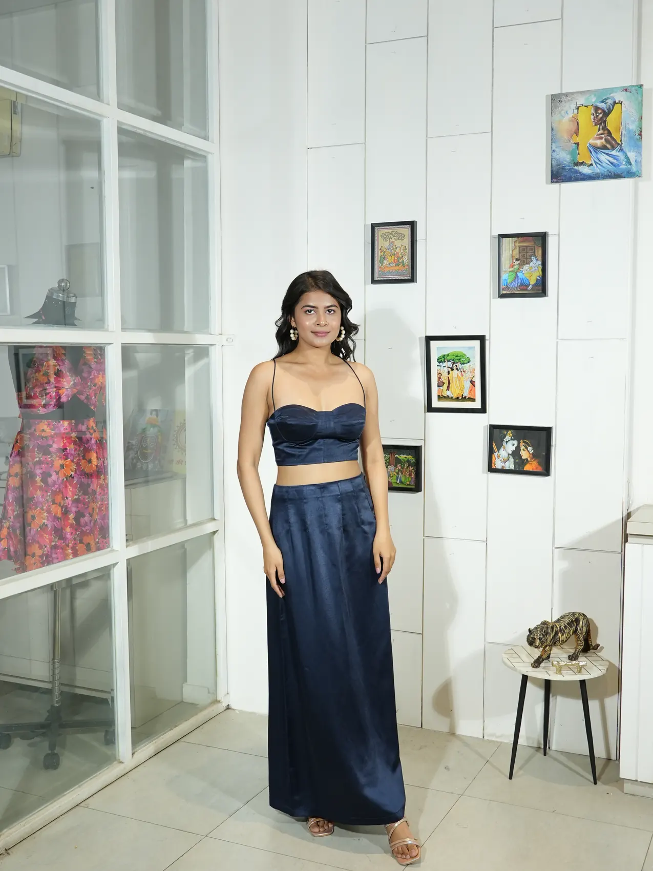 Midnight Noir Satin Co-ord Set — thumbnail 2
